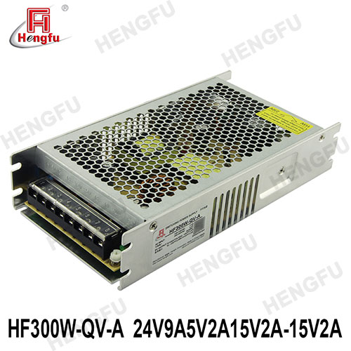 衡孚HF300W-QV-A開關(guān)電源DC+24V9A5V2A15V2A-15V2A激光打標電源
