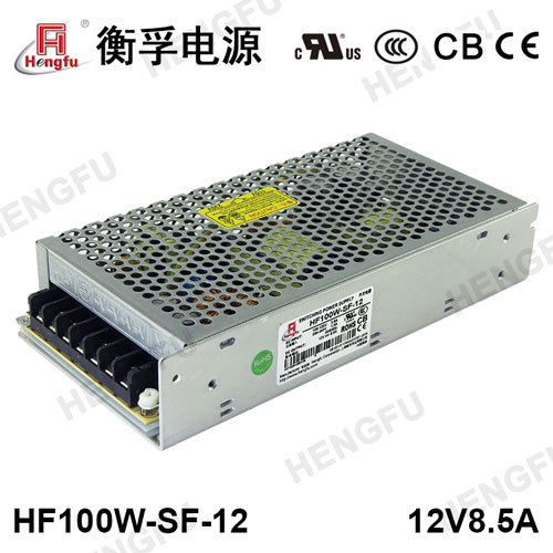HF100W-SF-12衡孚電源110V/220VAC轉(zhuǎn)DC12V8.5A單路輸出開(kāi)關(guān)電源