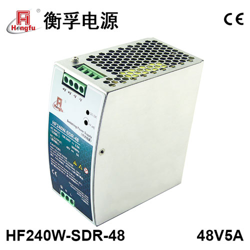 新品衡孚HF240W-SDR-48導(dǎo)軌電源85-264VAC轉(zhuǎn)DC48V5A開(kāi)關(guān)電源